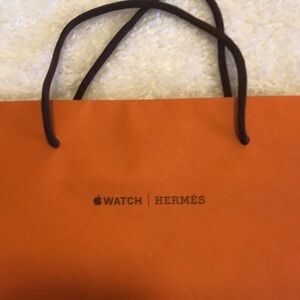 🍎 Watch Hermes Orange Medium Shopping Bag